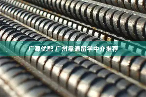 广源优配 广州靠谱留学中介推荐