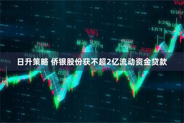 日升策略 侨银股份获不超2亿流动资金贷款